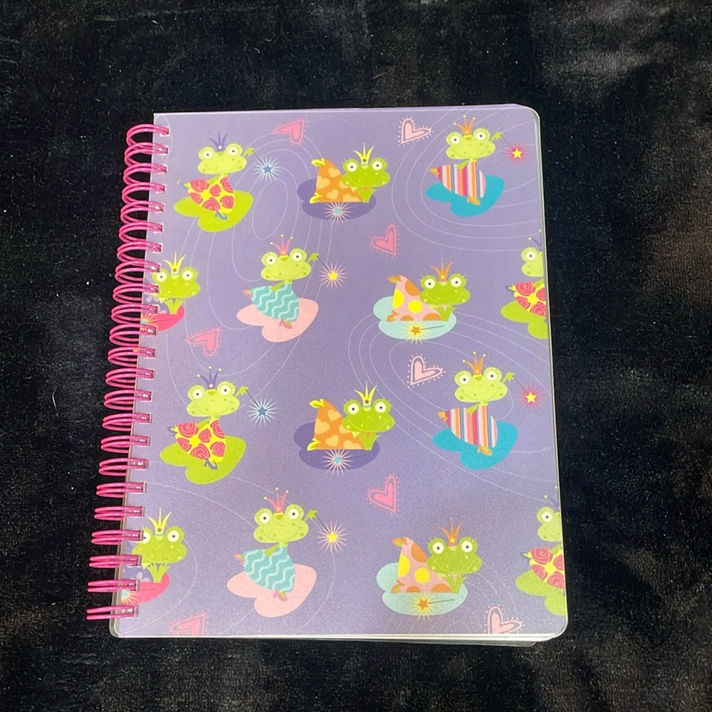 Vintage Baby Frog Spiral Notebook